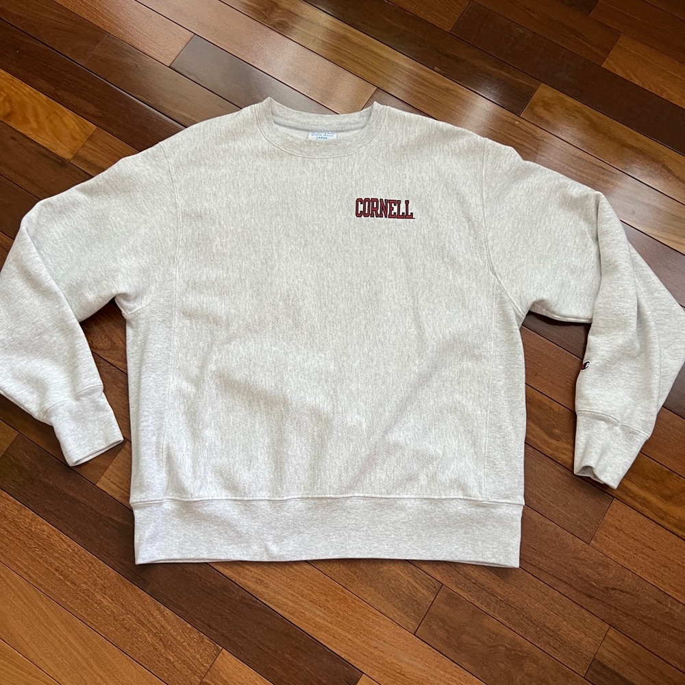 Champion Light Gray Crewneck Sweater